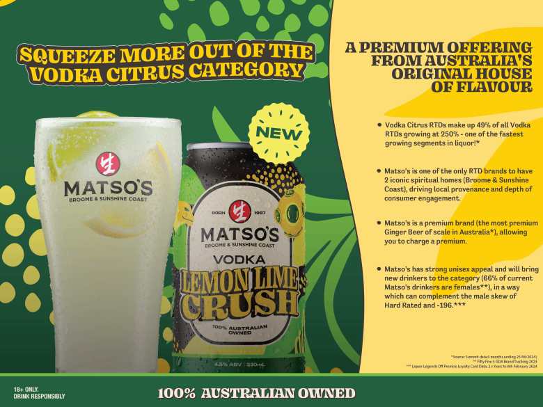 NEW! MATSO’S VODKA LEMON LIME CRUSH