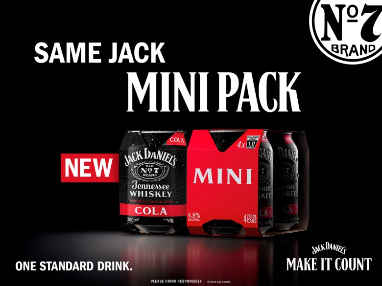 Jack Daniel’s launches the most accessible dark RTD convenience pack, the Jack & Cola 250ml Mini 4pk.