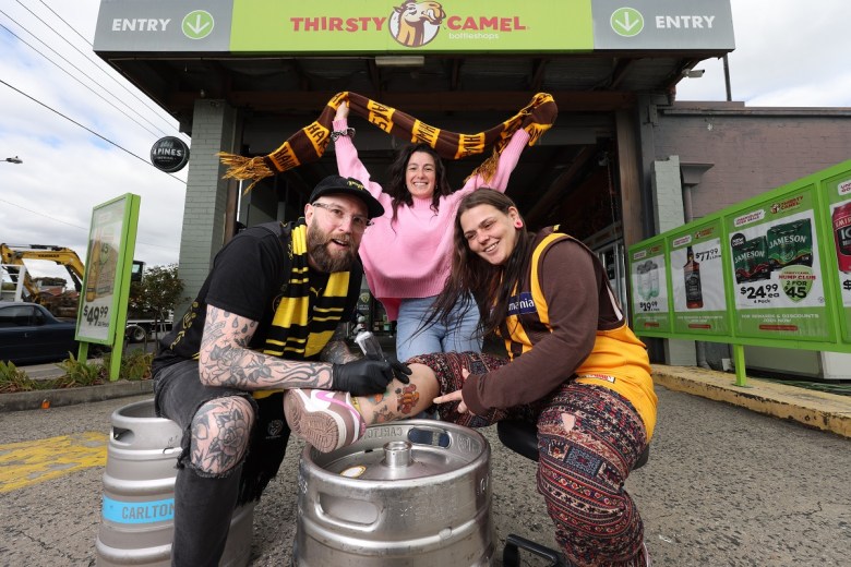 Thirsty Camel celebrates AFL finals with free drive-through tattoos